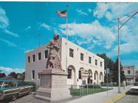 Arizona Springerville, Street view, Drug store, Madonna of the Trail Statue,The Post Office & Federal Building,  - $4