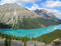 2010076870 Peyto Lake from Bow Summit  - Banff Nat Park - Alberta - Canada  - Jul 29