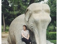 2001 06 i99f Darla - Sacred Way - Ming Tombs