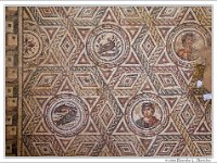 060926-142037 Geometric mosaics with birds, fish, and allegories of the four seasons in the Room of the Seasons